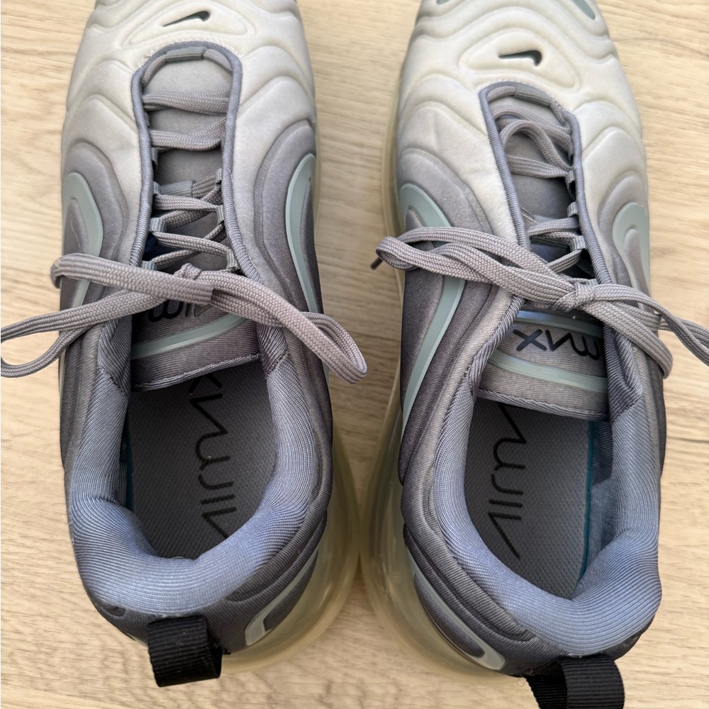 Nike Air Max 720 Cool Grey Sneakers Shoes Men’s Size 12 Rubber Tread - Picture 6 of 12